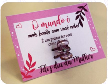 Cartão com mini piranha