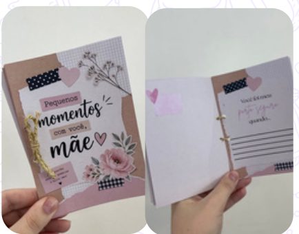Mini Caderno de mensagens