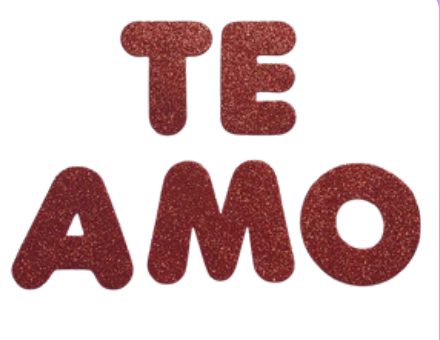 TE AMO em EVA