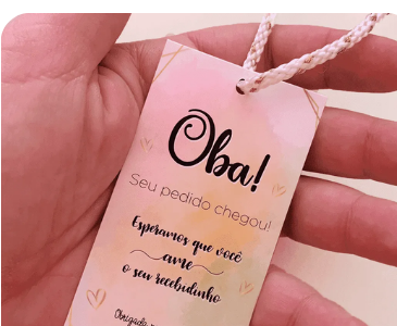 TAG retangular personalizada