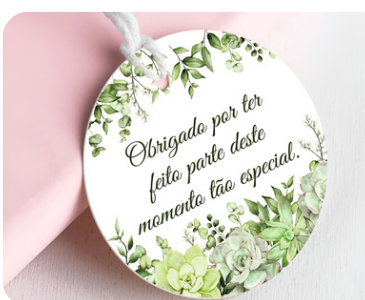 TAG redonda personalizada