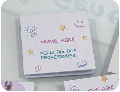 Bloco grande com capa — 8x8 cm